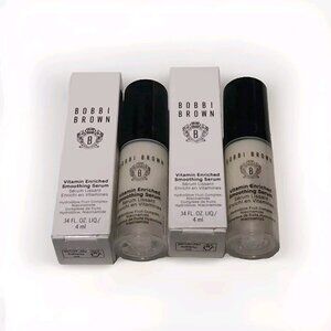 2 Bobbi Brown Vitamin Enriched Smoothing Serum Hydroglow Fruit Complex .14 Oz Ea